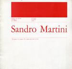 Sandro Martini. Galleria del Milione 1972