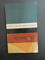 Humboldt. A cura di Il Mulino. 1961