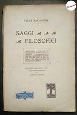 Ravaisson Felice, Saggi filosofici, Tiber, 1917