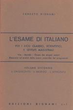 L' esame di italiano - vol.II - Bignami