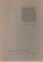 I doveri del medico e del malato. Leonardo Botallo