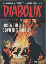 Diabolik. Incendio nel covo di Diabolik. Anno XXIII. n.3