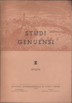 Studi Genuensi X. anno 1973/74