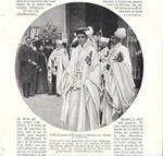 Le roi Alphonse XIII /La reine Victoire-Eugénie de Battenberg. stampa 1906, fronte retro