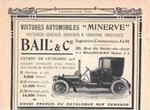 Voiture automobiles Minerve. Bail & Cie constructeurs, Billancourt. Pubblicita 1906