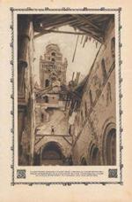 La Basilique d'Albert détruite par les Allemands. Stampa 1916