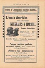 Pompes Intégrales & Hardoll. Baudot-Hatdoll, Paris. Pubblicita 1926