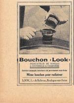 Bouchon Look. Indicateur de niveau a couvercle a charnière. Pubblicita 1926