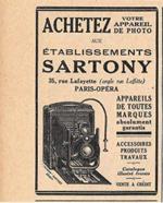 Sartory, Paris. Appareils de toutes marques. Pubblicita 1926