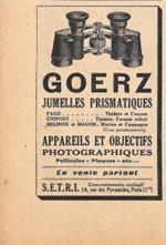 Goerz, jumelles prismatiques. Pubblicita 1926