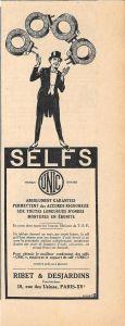 Self marque Unic. Cons.ts Ribet & Desjardins. Pubblicita 1926