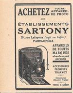 Sartony, Paris. Apparelis de photo. Pubblicita 1926