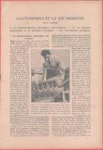 L' automobile et la vie moderne par A. Caputo. Stampa 1926