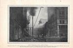 San Francisco. Apres le tremblement de terre: un rue en flammes. Stampa 1906