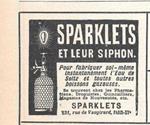 Sparklets et leur siphon. Pubblicita 1906