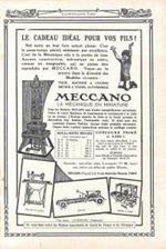 Meccano. Le cadeau idéal pour vos fils! / Souvenir patriotiques. Advertising 1915, fronte retro