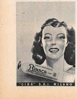 Binaca. Pasta dentifricia. Advertising 1947