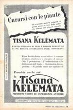 Tisana Kelémata / Borsalino. Advertising 1947, fronte retro