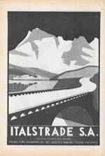 Italstrade / Lama Bolzano. Advertising 1947, fronte retro