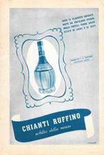 Chianti Ruffino / Tisana Kelémata. Advertising 1947, fronte retro