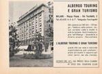 Albergo Touring e Gran Turismo Milano. Advertising 1947