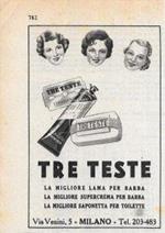 Prodotti Tre Teste Milano. Advertising 1947