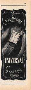 Creazioni Universal Geneve. Advertising 1946