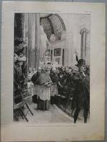 Consacration par l'archeveque de Paris de la Chapelle de rue Jaean-Goujon. Stampa 1900