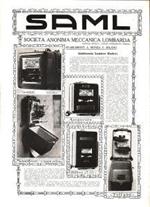Saml Società Anonima Meccanica Lombarda. Advertising 1919