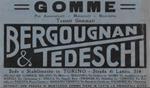 Gomme Bergougnan & Tedeschi. Advertising 1920