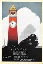 Orologi per campanili ed edifici F.lli Miroglio / Olio Sasso. Advertising 1936