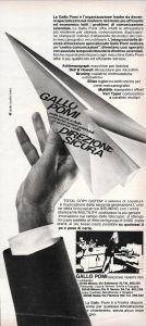 Gallo Pomi. Advertising 1970