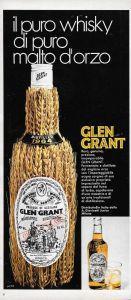 Glen Grant. Il puro whisky di puro malto. Advertising 1970