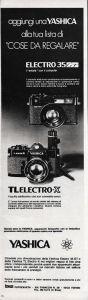 Yaschica TL Electro-X. Advertising 1970