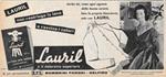 Lauril non restringe la lana e ravviva i colori. Advertising 1956