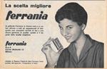 Pellicole Ferrania, la scelta migliore. Advertising 1956