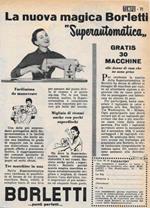 Borletti Superautomatica. Advertising 1956