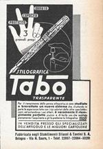 Stilografica Tabo. Advertising 1943