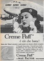 Creme Paff è ciò che basta. Max Factor. Advertising 1956