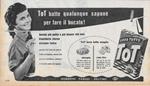 TOT batte qualunque sapone per fare il bucato! BPD. Advertising 1956