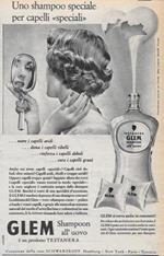 Glem Testanera. Shampoo all'uovo. Advertising 1956