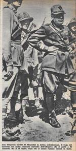 Una fotografia inedita di Mussolini in Africa settentrionale. Stampa 1956