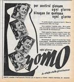 Yomo per sentirsi giovani. Advertising 1956