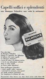 Shampoo Palmolive, capelli soffici e splendenti. Advertising 1956