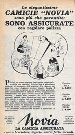 Novia la camicia assicurata. Advertising 1956