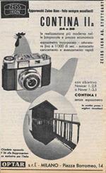 Contina IIa 24x36. Advertising 1956