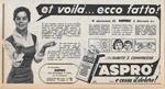 Aspro e cessa il dolore. Advertising 1956
