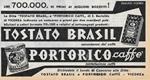 Tostato Brasil e Portorico Caffè. Advertising 1956