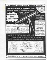 Cannocchiale a doppio uso. Advertising 1959