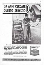 Servizio Mobiloil / Esso il supercarburante. Advertising 1937 fronte retro
